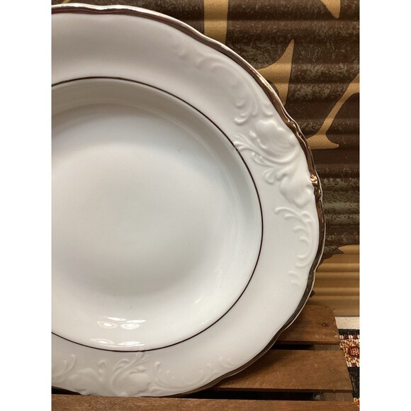 Walbrzych China Made In Poland Large Rimmed Bowl Set of 8 Plus1 Dinner Plate - Picture 9 of 14